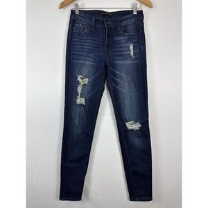 Kancan Distressed Skinny‎ Jeans Women’s Size 26 Style KC11013 Cut J308